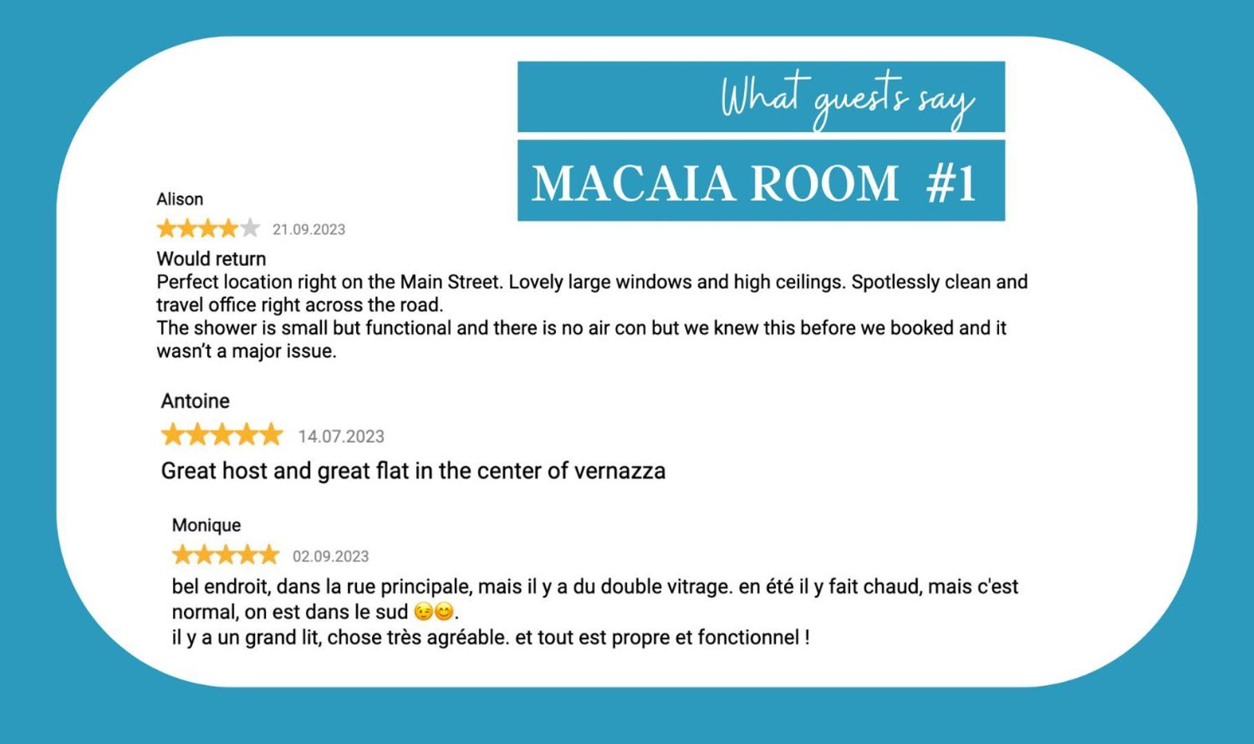 Macaia Room #1 Vernazza Exterior photo